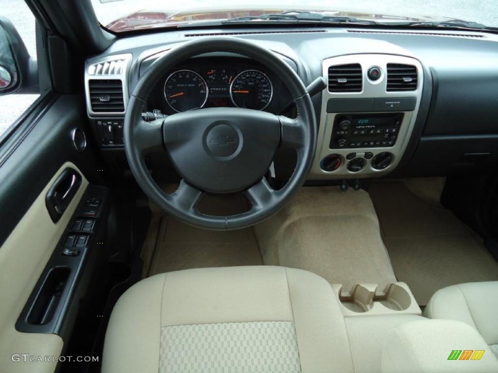 2008 Chevrolet Colorado LT Crew Cab Light Cashmere Dashboard Photo #39193671