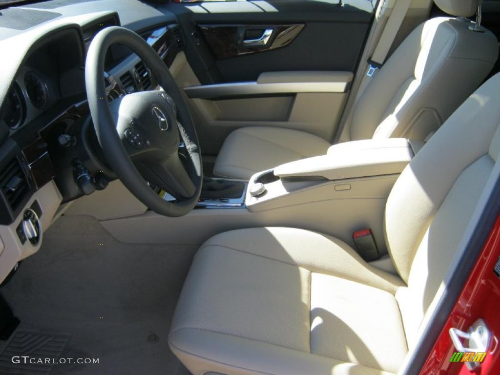 Almond/Black Interior 2011 Mercedes-Benz GLK 350 Photo #39194115