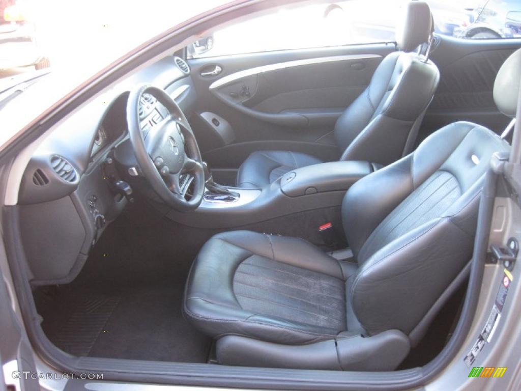 Charcoal Interior 2003 Mercedes-Benz CLK 55 AMG Coupe Photo #39195343