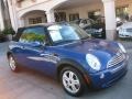 Lightning Blue Metallic 2008 Mini Cooper Convertible