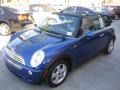 2008 Lightning Blue Metallic Mini Cooper Convertible  photo #25