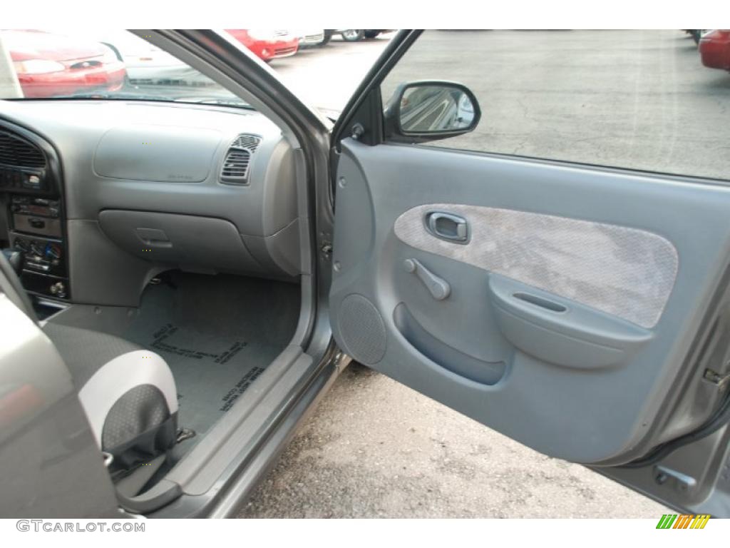 2002 Kia Spectra Sedan Gray Door Panel Photo #39196039