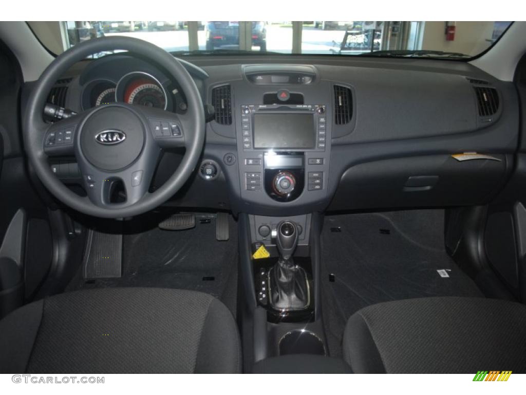 2011 Kia Forte EX 5 Door Black Dashboard Photo #39196951