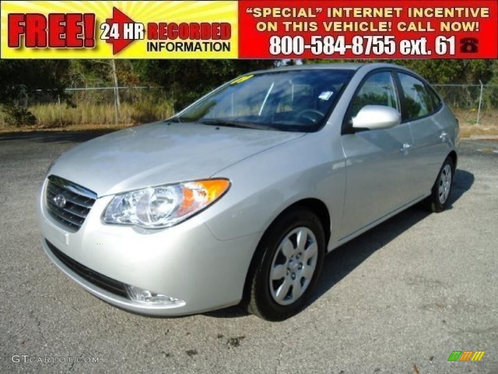 2009 Elantra GLS Sedan - Quicksilver / Gray photo #1