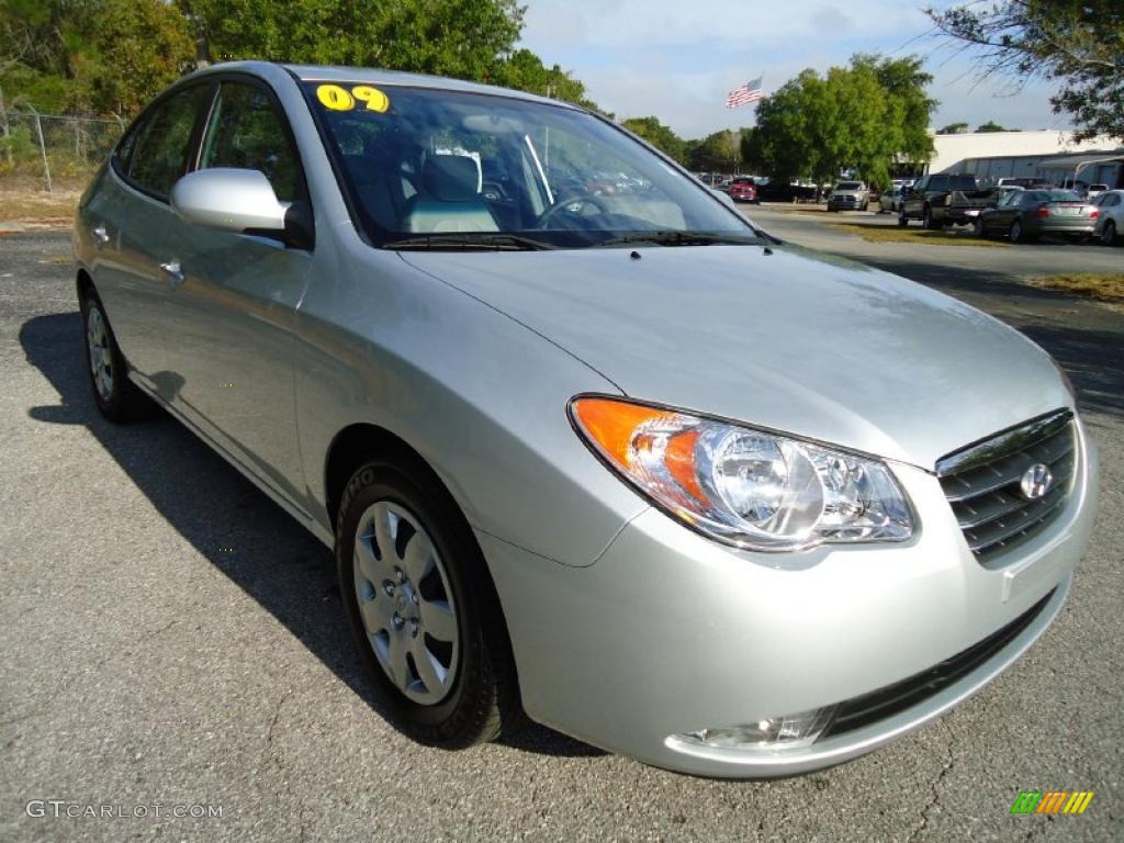 2009 Elantra GLS Sedan - Quicksilver / Gray photo #14