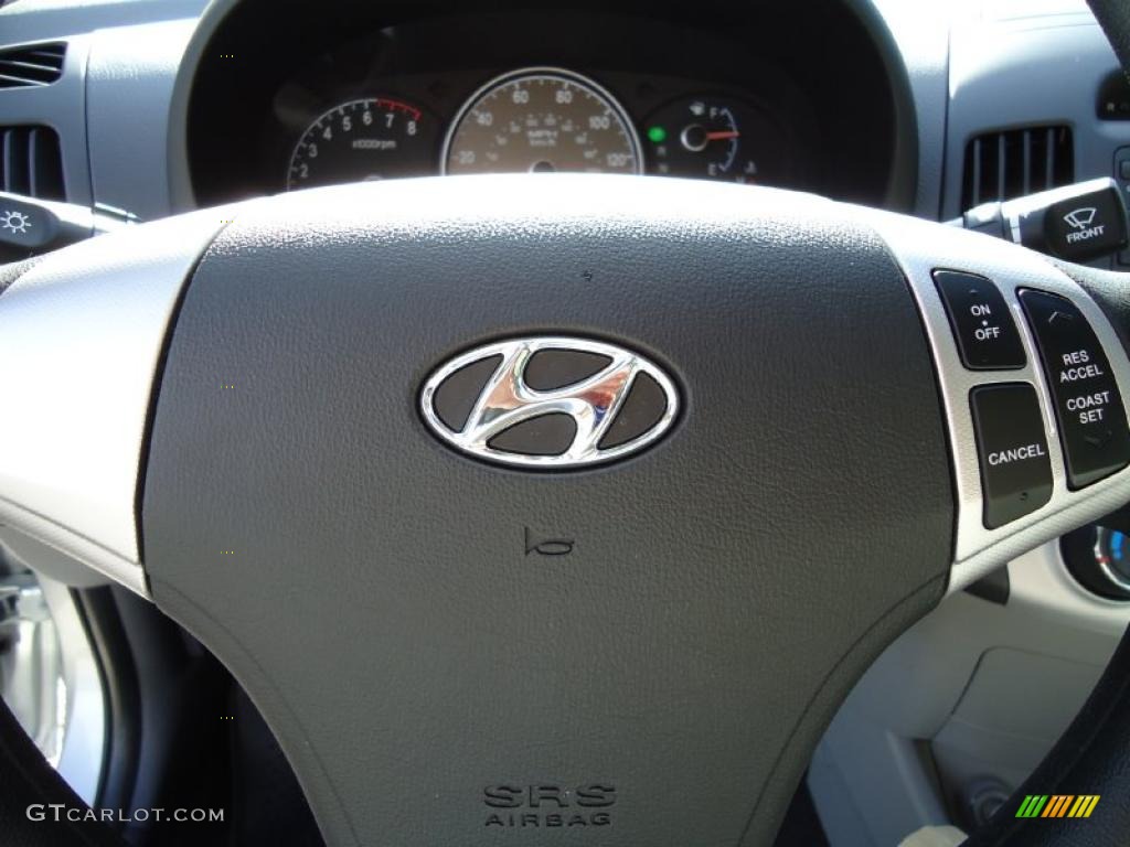 2009 Elantra GLS Sedan - Quicksilver / Gray photo #34