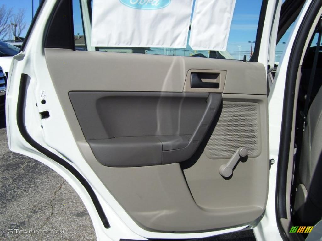 2011 Ford Focus S Sedan Medium Stone Door Panel Photo #39197879