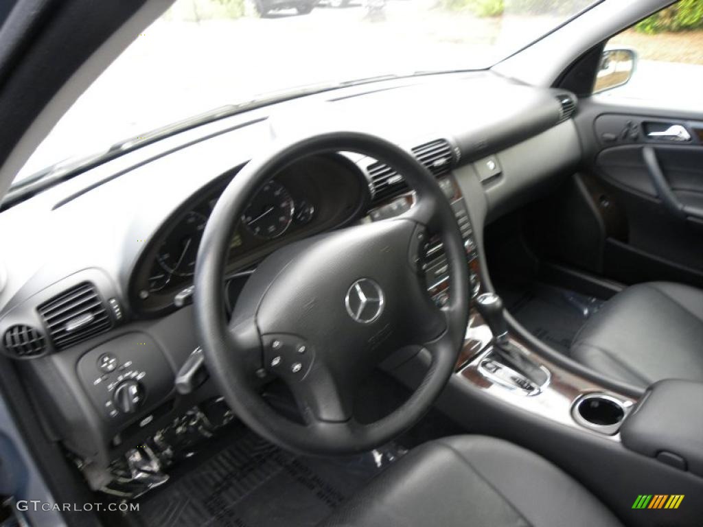 2005 C 320 4Matic Sedan - Steel Grey Metallic / Black photo #3