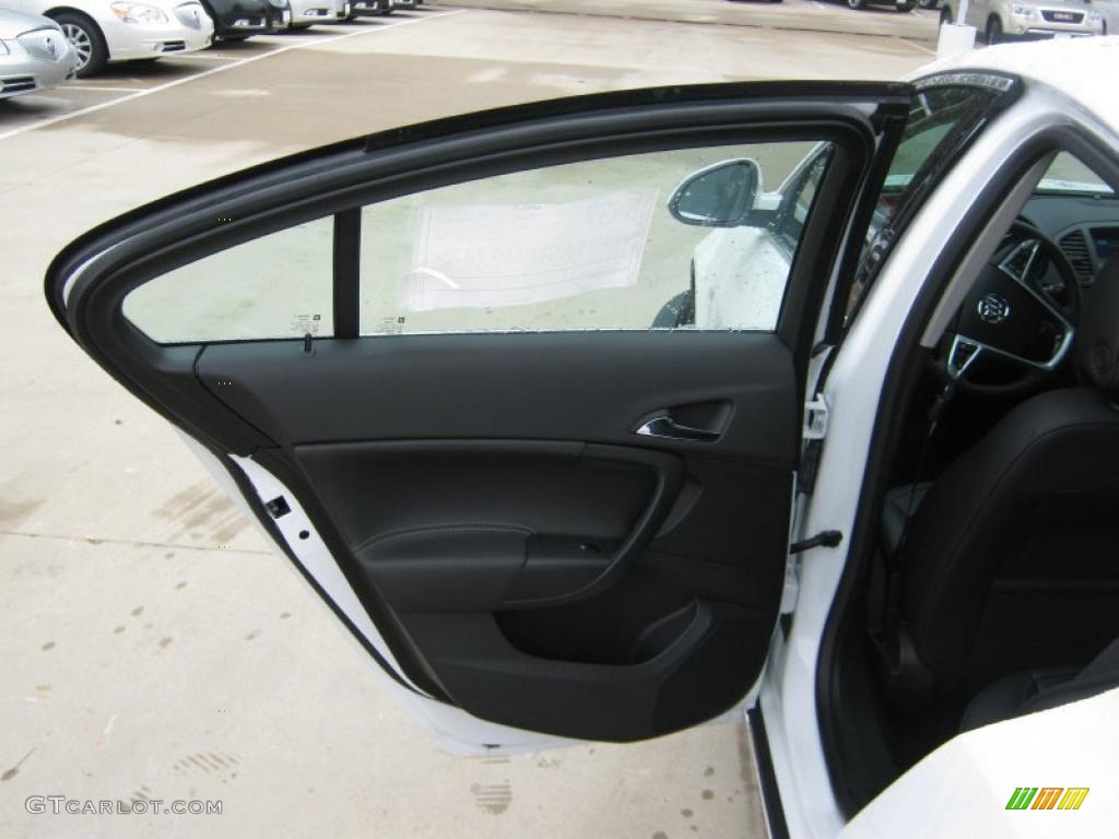 2011 Buick Regal CXL Ebony Door Panel Photo #39201111