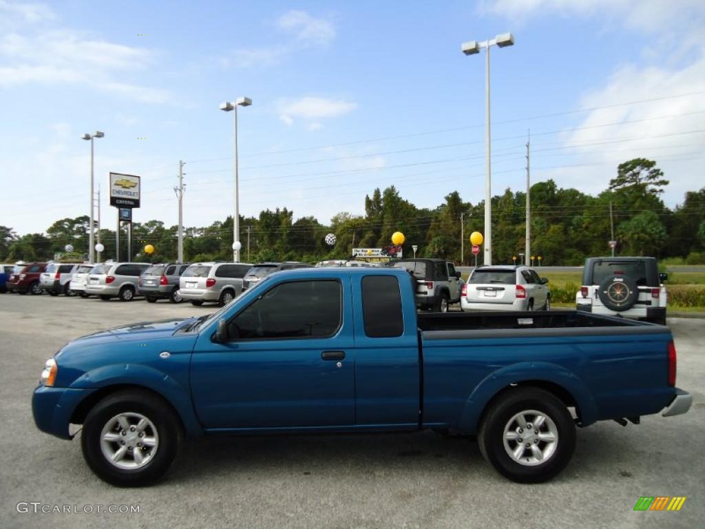 Electric Blue Metallic 2004 Nissan Frontier XE King Cab Exterior Photo #39201379