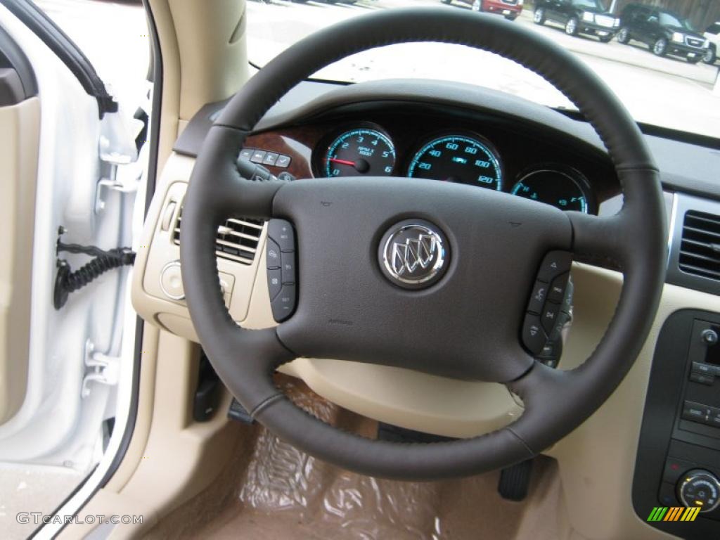 2011 Buick Lucerne CXL Cocoa/Cashmere Steering Wheel Photo #39202247