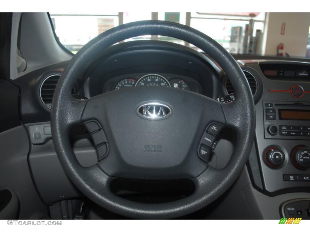 2008 Kia Rondo LX Gray Steering Wheel Photo #39202615