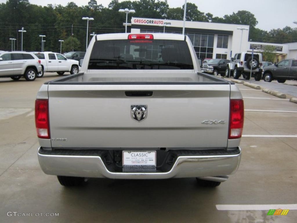 2010 Ram 1500 ST Quad Cab 4x4 - Light Graystone Pearl / Dark Slate/Medium Graystone photo #4