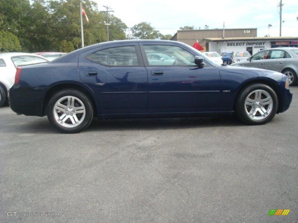2006 Charger R/T - Midnight Blue Pearl / Dark Slate Gray/Light Graystone photo #5