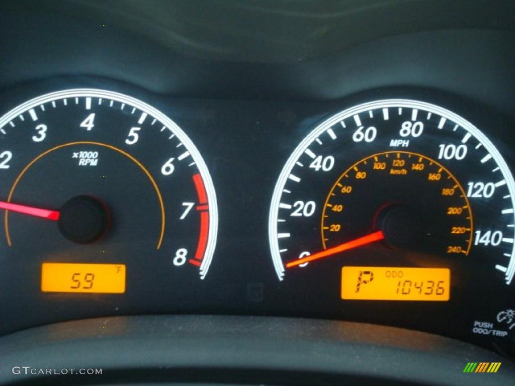 2009 Toyota Corolla XLE Gauges Photos