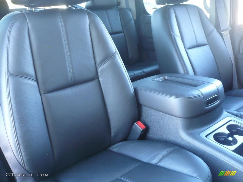 Ebony Interior 2011 GMC Sierra 2500HD SLT Crew Cab 4x4 Photo #39205932