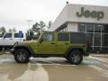 2010 Rescue Green Metallic Jeep Wrangler Unlimited Mountain Edition 4x4  photo #2