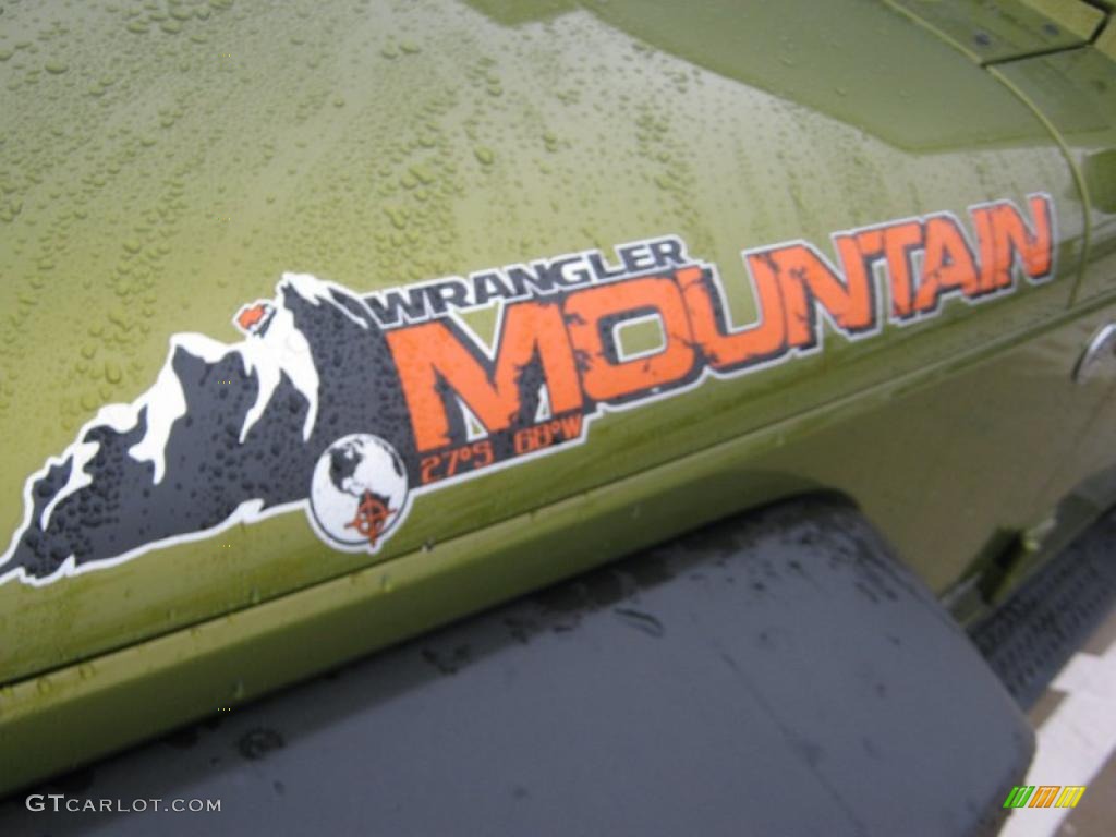 2010 Wrangler Unlimited Mountain Edition 4x4 - Rescue Green Metallic / Dark Slate Gray/Medium Slate Gray photo #24