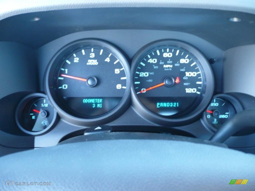 2011 GMC Sierra 1500 Regular Cab Gauges Photo #39206966