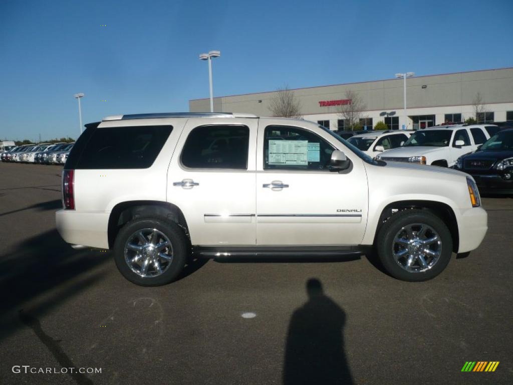 White Diamond Tintcoat 2011 GMC Yukon Denali AWD Exterior Photo #39207330