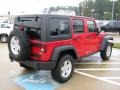 2011 Flame Red Jeep Wrangler Unlimited Rubicon 4x4  photo #5