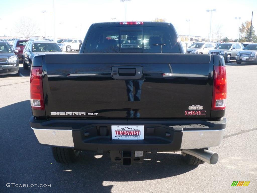 Onyx Black 2011 GMC Sierra 2500HD SLT Crew Cab 4x4 Exterior Photo #39207662