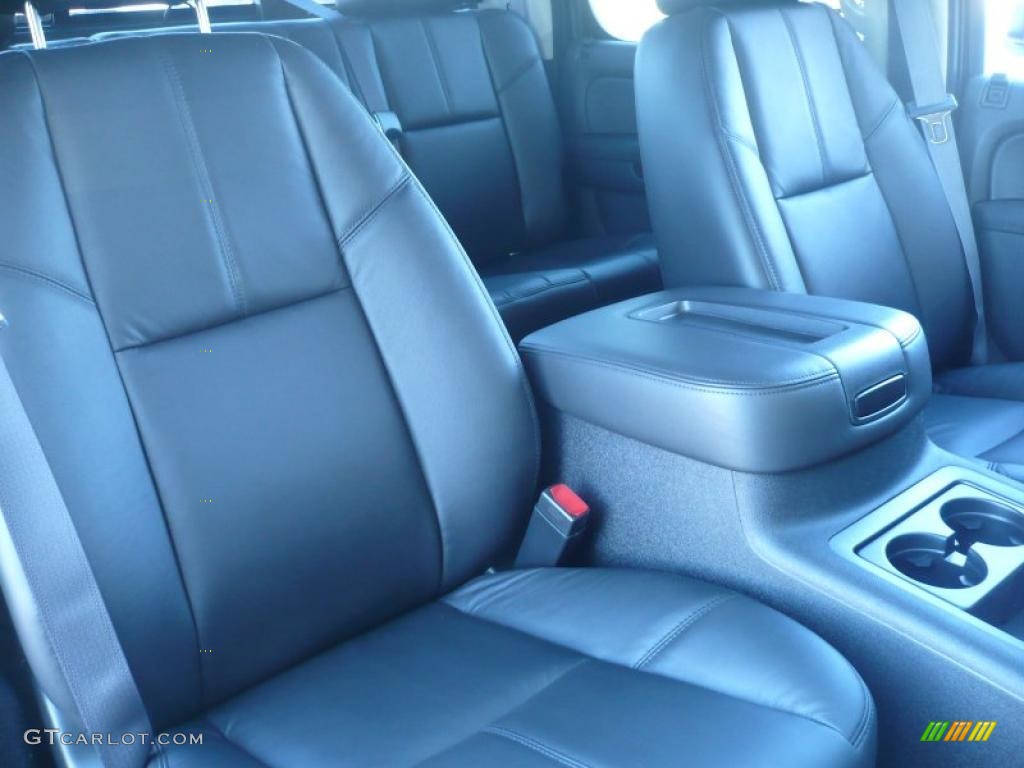 Ebony Interior 2011 GMC Sierra 2500HD SLT Crew Cab 4x4 Photo #39207674