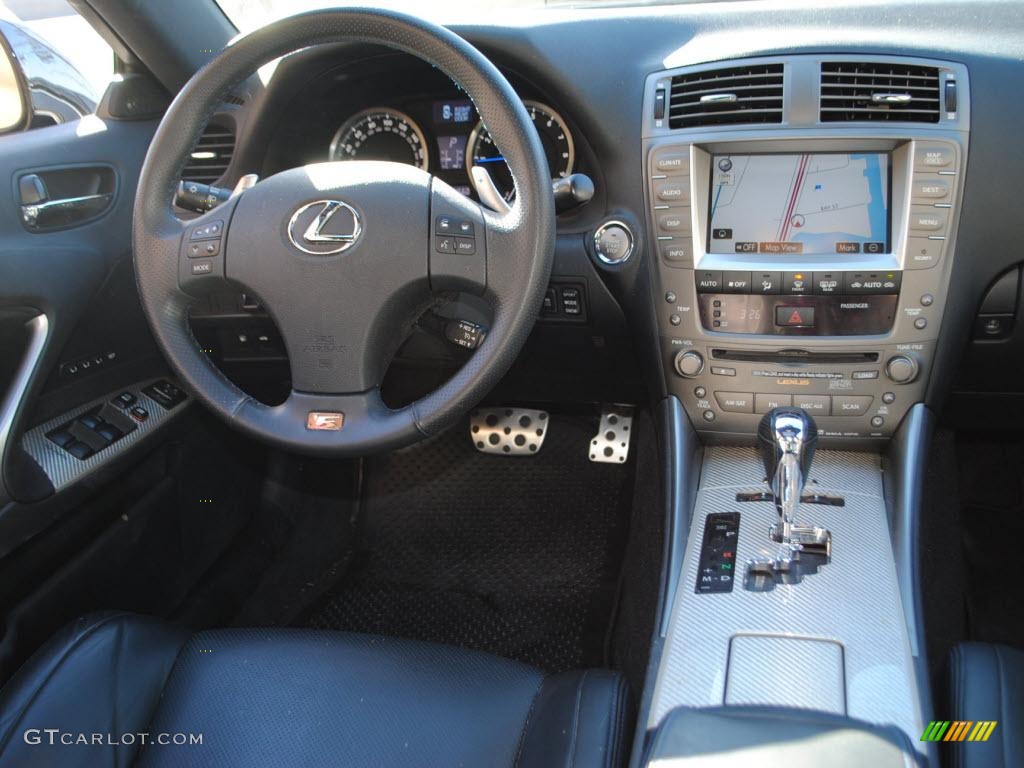 2008 Lexus IS F Black Dashboard Photo #39207794