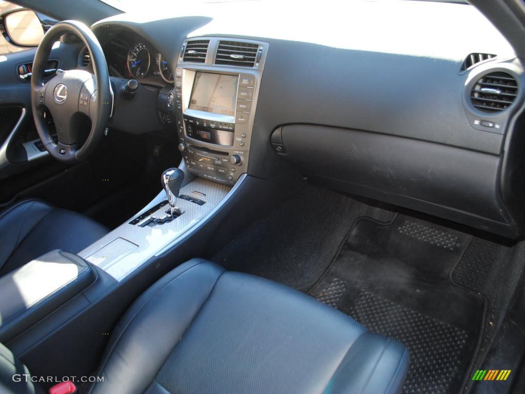 2008 Lexus IS F Black Dashboard Photo #39207806