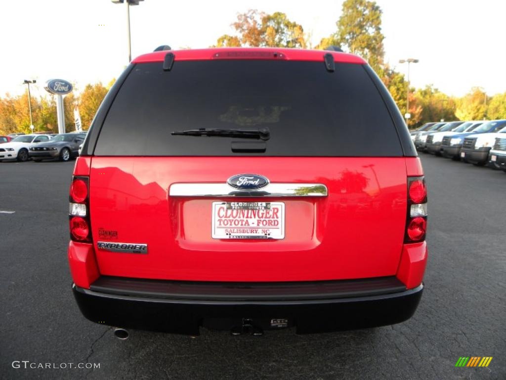 2010 Explorer XLT Sport - Torch Red / Black photo #4