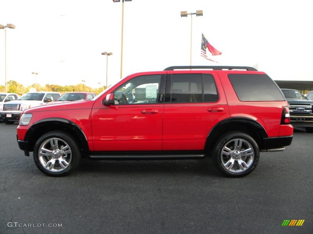2010 Explorer XLT Sport - Torch Red / Black photo #5
