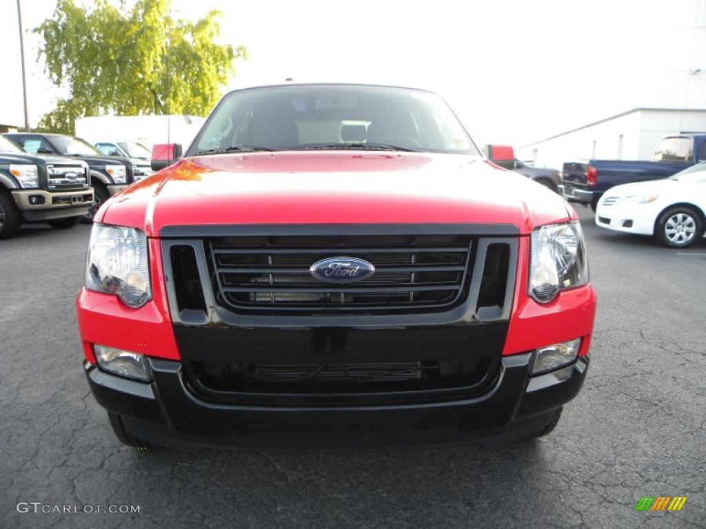 2010 Explorer XLT Sport - Torch Red / Black photo #7