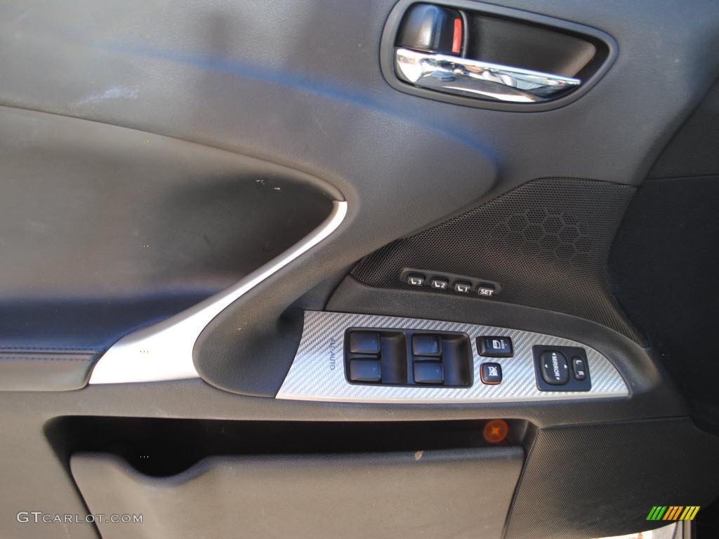 2008 Lexus IS F Black Door Panel Photo #39207910