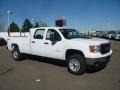 Summit White 2011 GMC Sierra 3500HD Work Truck Crew Cab 4x4 Exterior