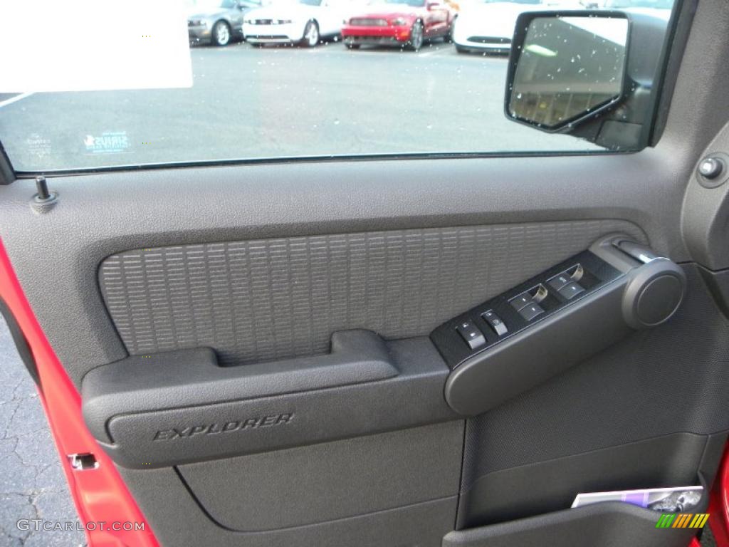 2010 Ford Explorer XLT Sport Black Door Panel Photo #39208030