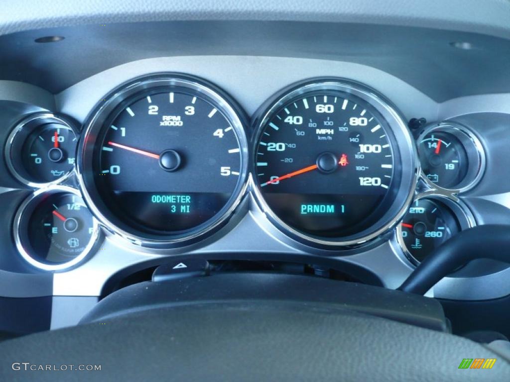 2011 GMC Sierra 3500HD Work Truck Crew Cab 4x4 Gauges Photo #39208054