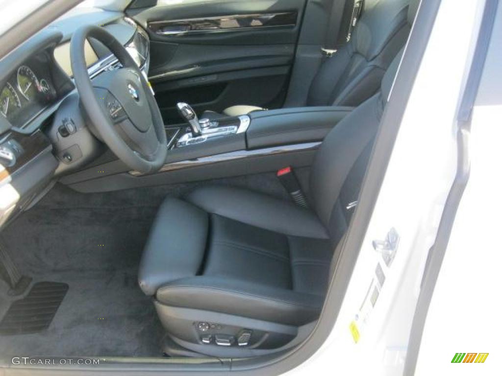 Black Interior 2011 BMW 7 Series 740Li Sedan Photo #39209070