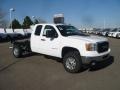 Summit White 2011 GMC Sierra 2500HD SLE Extended Cab 4x4 Chassis Exterior