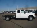 2011 Summit White GMC Sierra 2500HD SLE Extended Cab 4x4 Chassis  photo #3
