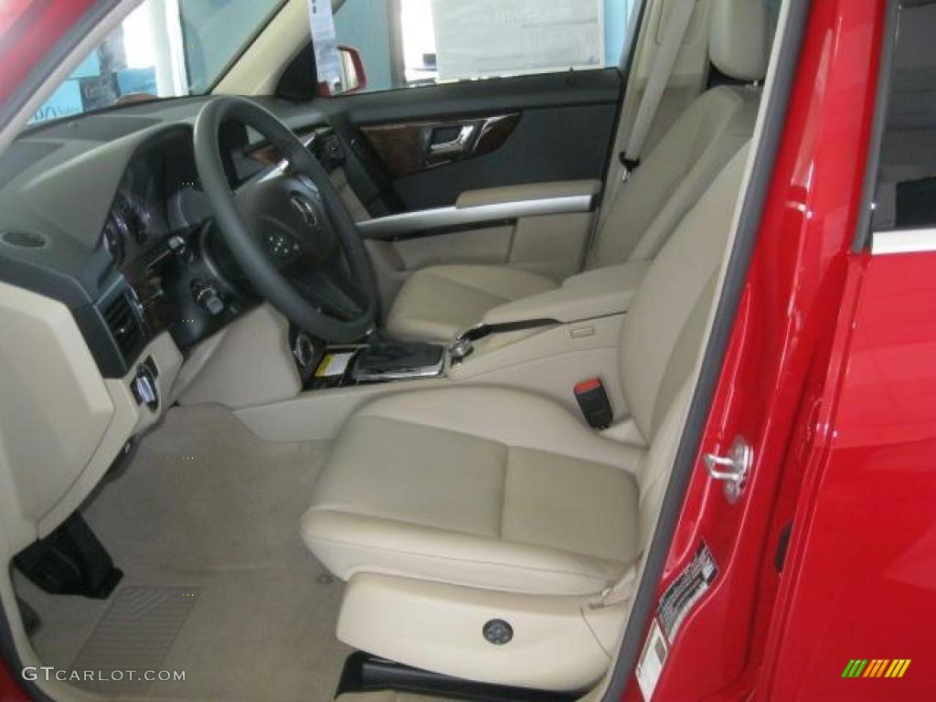 Almond/Black Interior 2011 Mercedes-Benz GLK 350 Photo #39209366