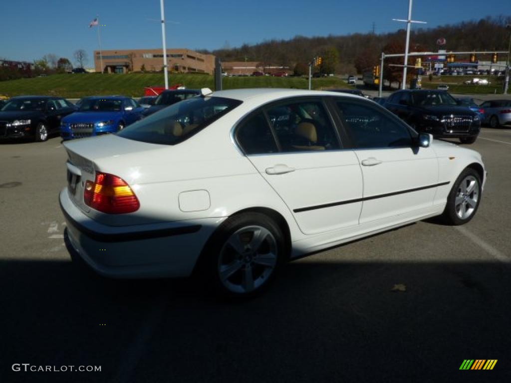 2005 3 Series 330xi Sedan - Alpine White / Natural Brown photo #5