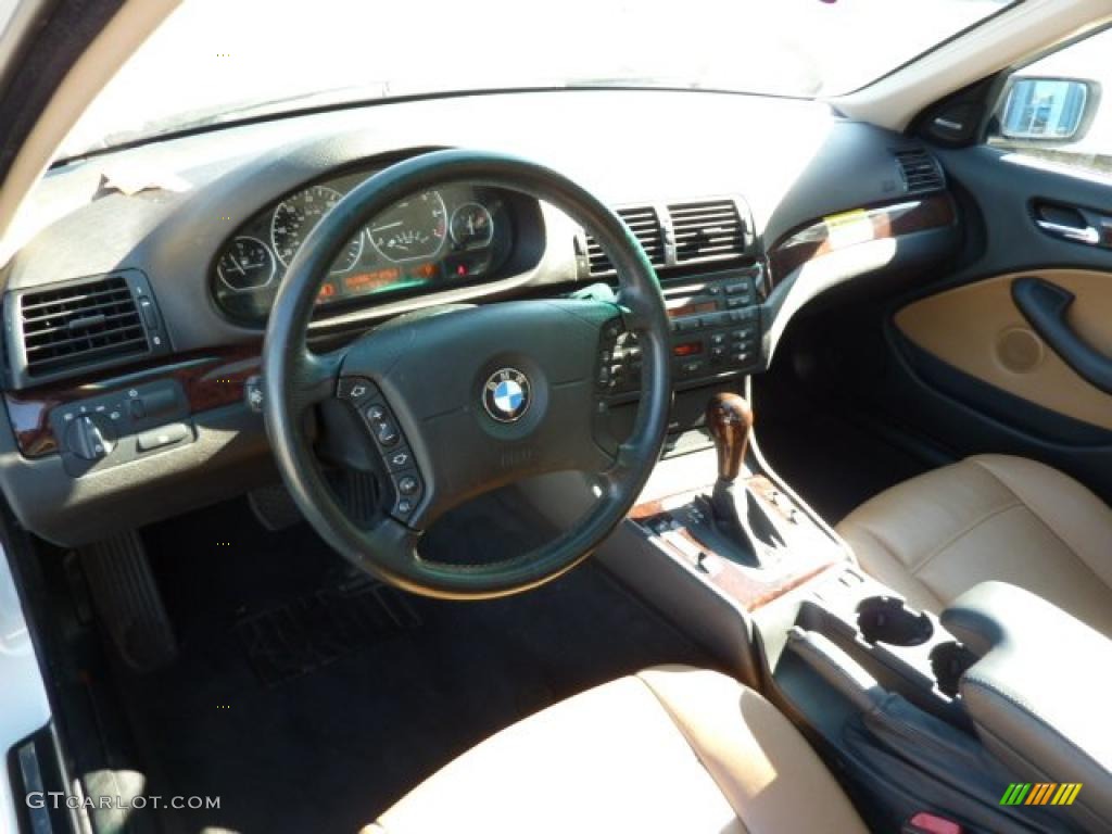 2005 3 Series 330xi Sedan - Alpine White / Natural Brown photo #11