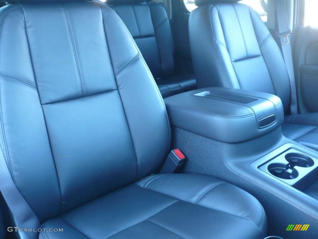 Ebony Interior 2011 GMC Sierra 2500HD SLT Crew Cab 4x4 Photo #39210366