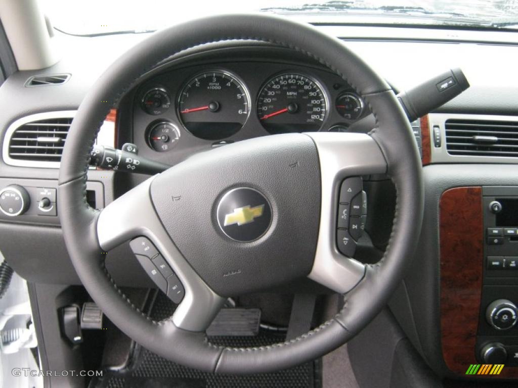 2011 Chevrolet Tahoe LS Ebony Steering Wheel Photo #39210454