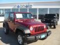 2011 Deep Cherry Red Crystal Pearl Jeep Wrangler Sport 4x4  photo #4