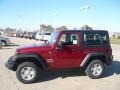 2011 Deep Cherry Red Crystal Pearl Jeep Wrangler Sport 4x4  photo #5