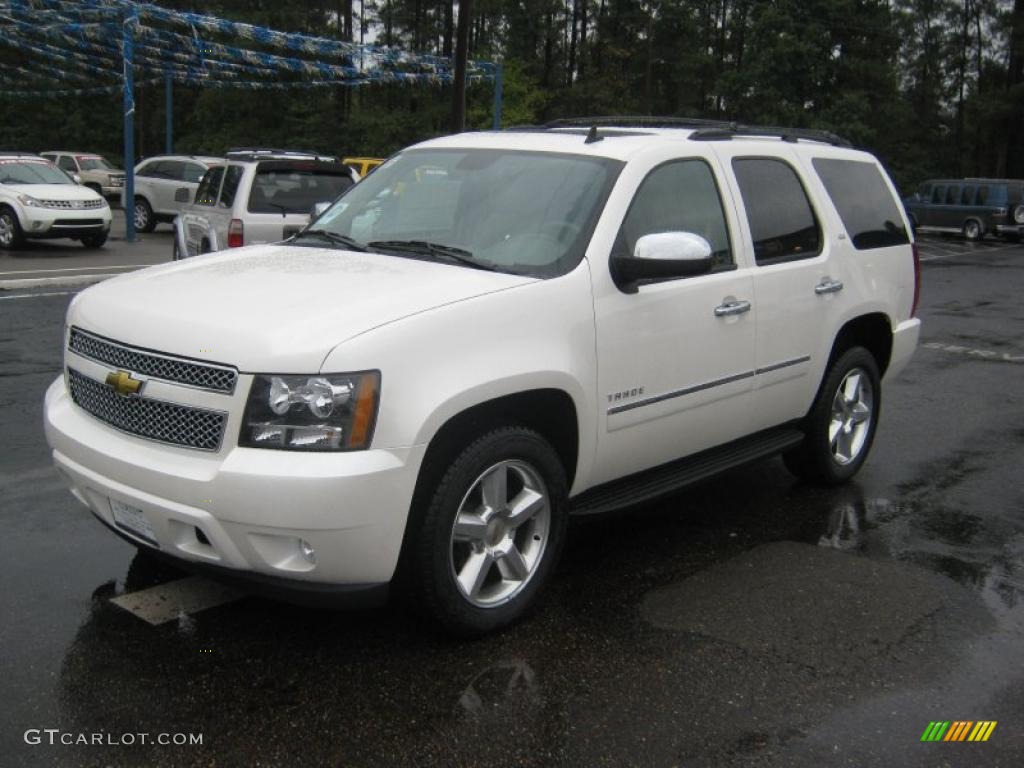 White Diamond Tricoat 2011 Chevrolet Tahoe LTZ Exterior Photo #39210734