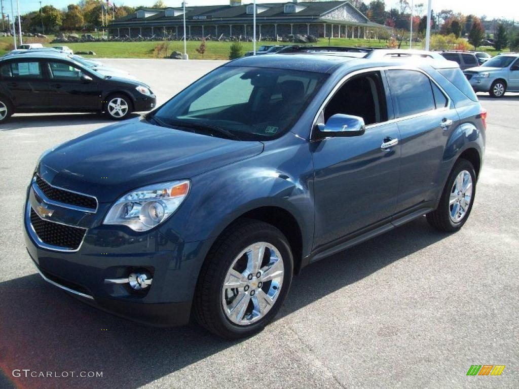 Twilight Blue Metallic 2011 Chevrolet Equinox LTZ AWD Exterior Photo #39210890