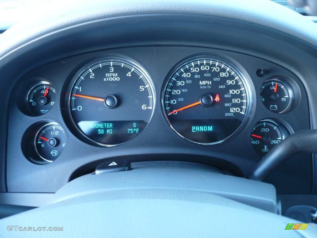 2011 GMC Sierra 1500 SLT Extended Cab 4x4 Gauges Photo #39211094