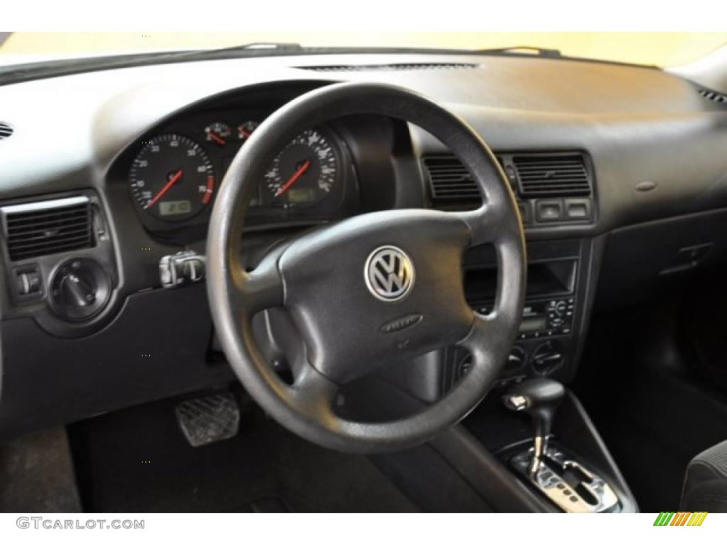 2002 Volkswagen GTI 1.8T Black Dashboard Photo #39211382